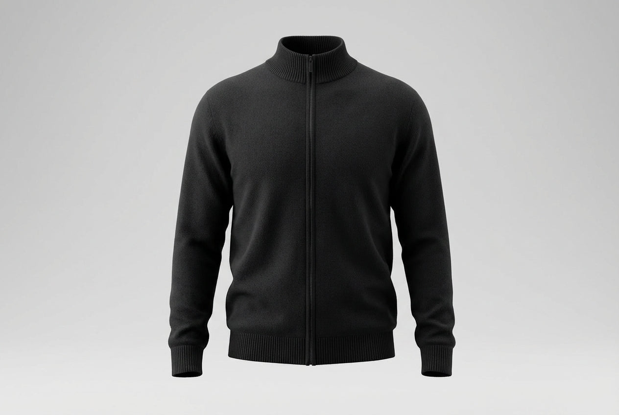 Himalayan Full-Zip Pure Cashmere Cardigan