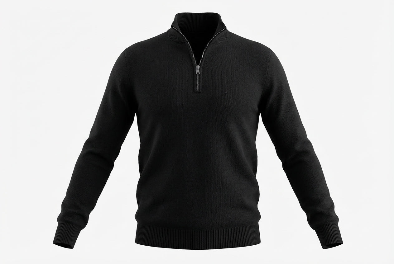 Himalayan Quarter-Zip Pure Cashmere Cardigan