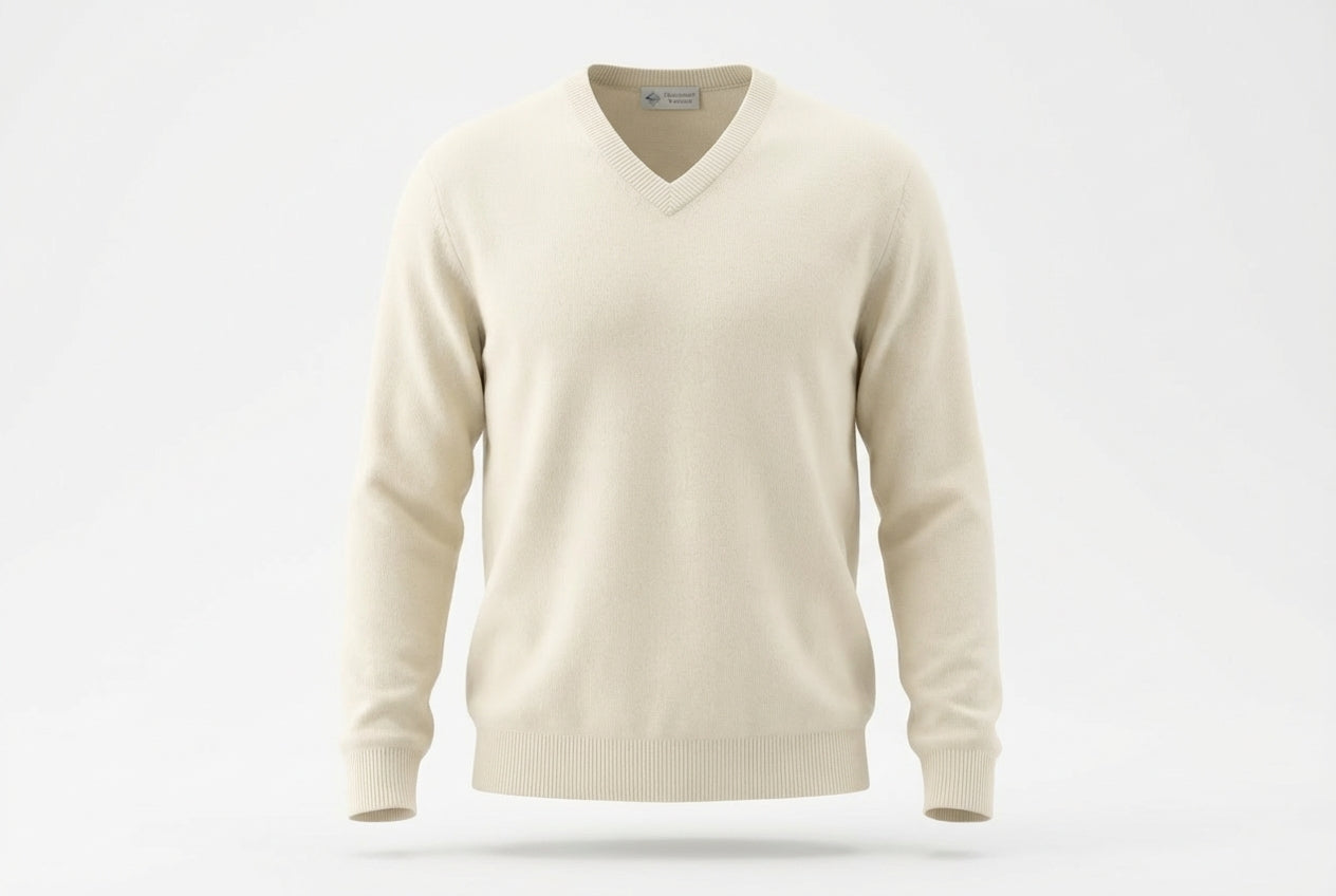 Himalayan V-Neck Pure Cashmere Sweater