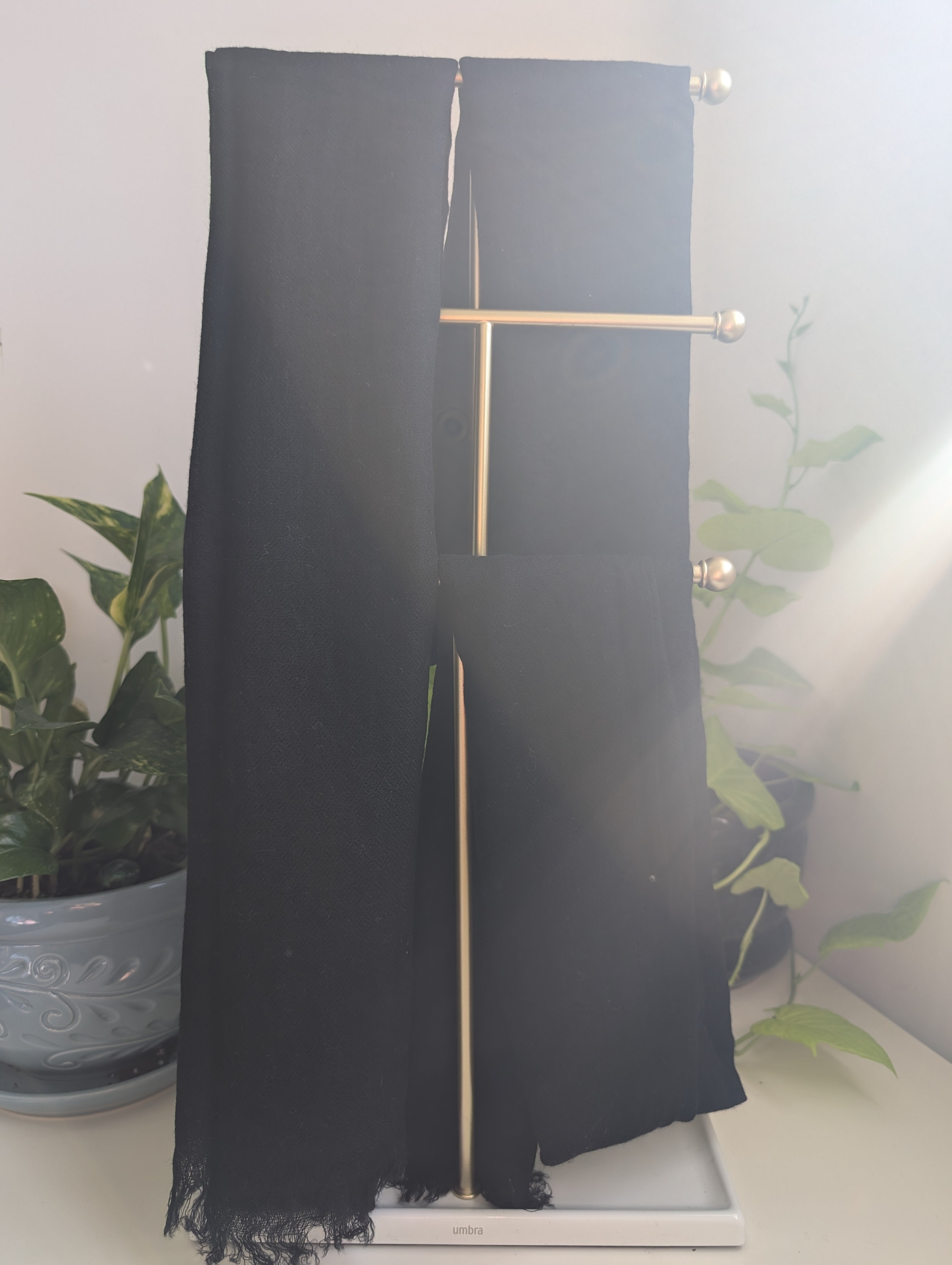 Soft Cashmere Black scarf