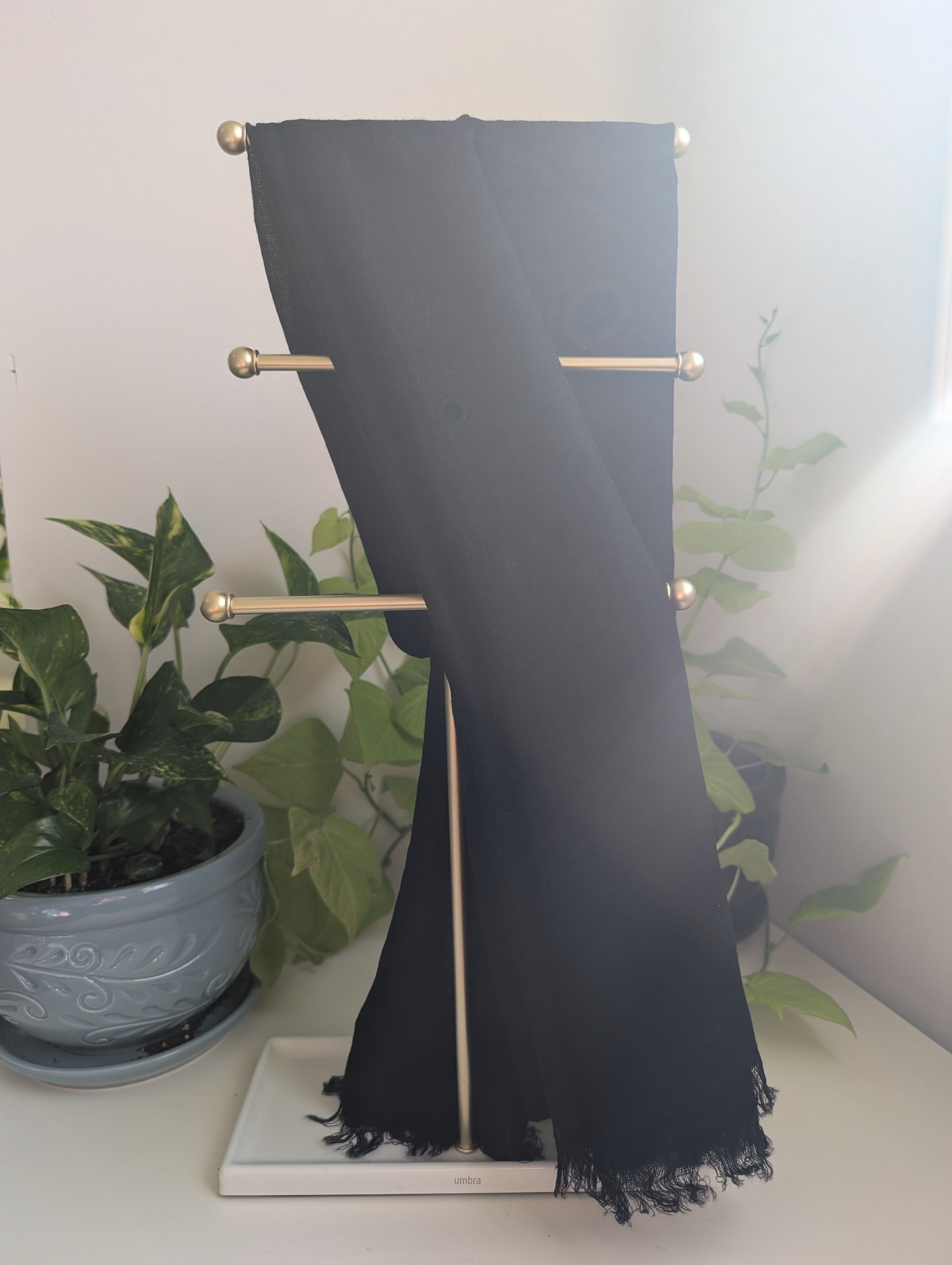 Soft Cashmere Black scarf