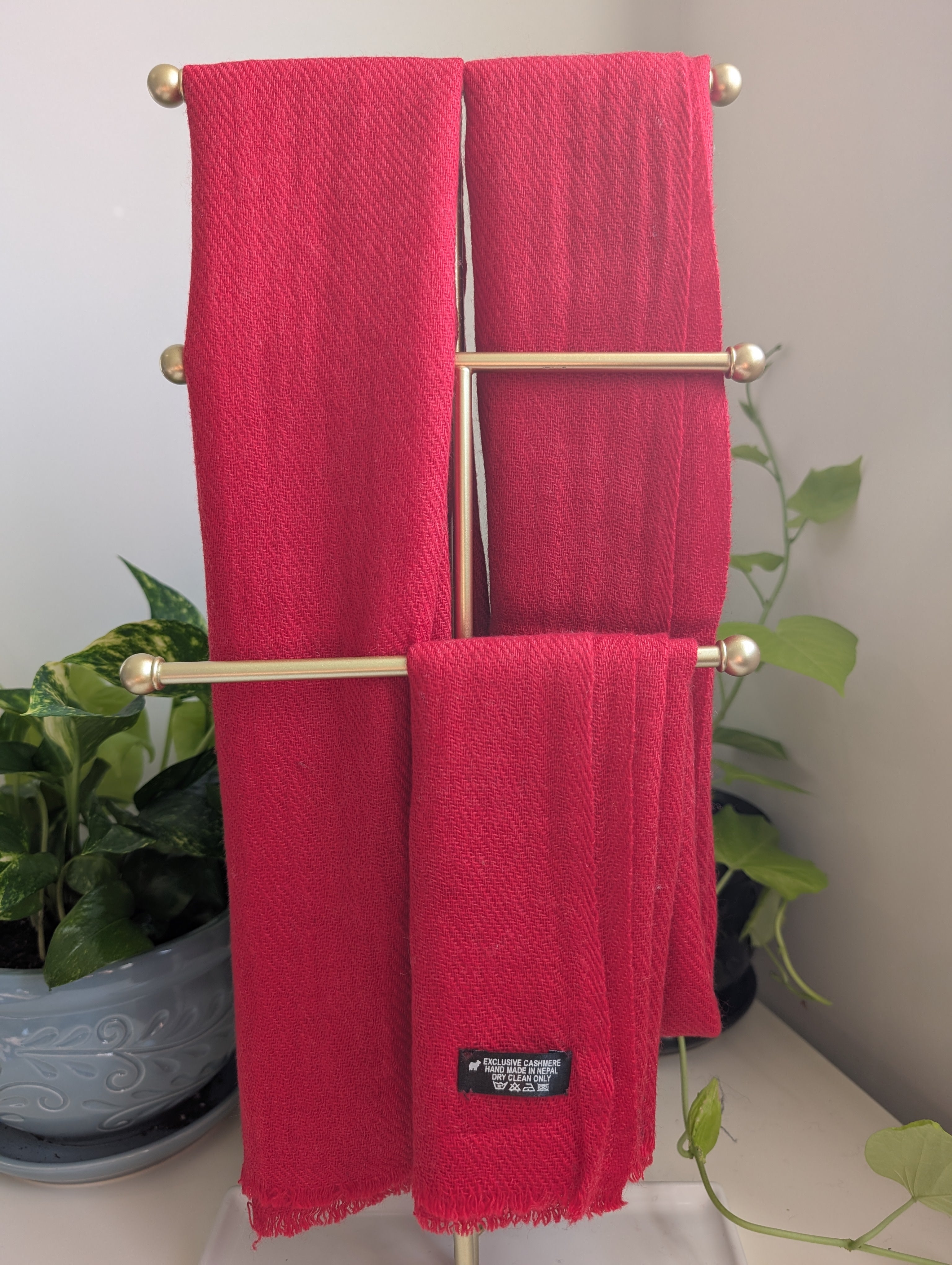 Soft Cashmere Red scarf